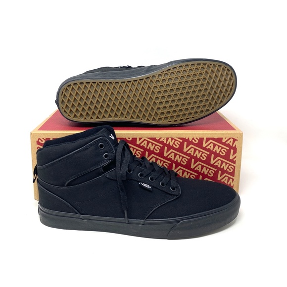 VANS Atwood Hi Canvas Black Shoes Men's High Top Sneakers Skate Size VN0A38BV186 - Picture 7 of 9